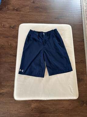 Under Armour Boys Navy Blue Performance Golf Shorts Size 16